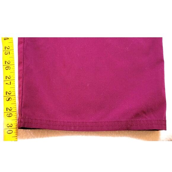 Scrub Star Scrubs Drawstring Pants WM049 Sz XL Wine Maroon Pockets Elastic Waist - Picture 4 of 6